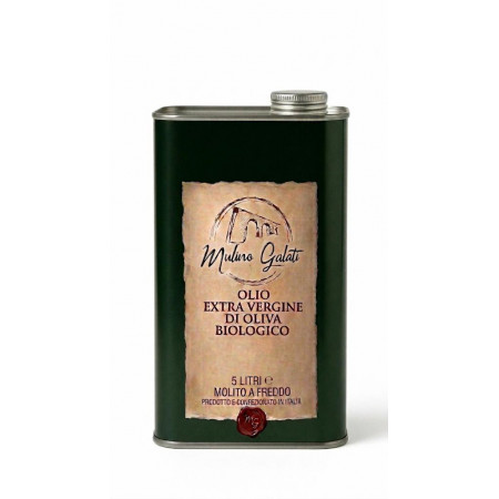 Olio Extravergine di Oliva Biologico 5L | Mulino Galati