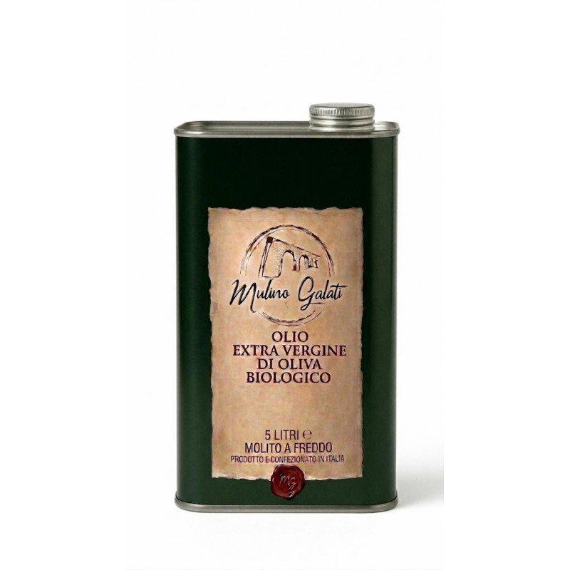 Olio Extravergine di Oliva Biologico 5L | Mulino Galati